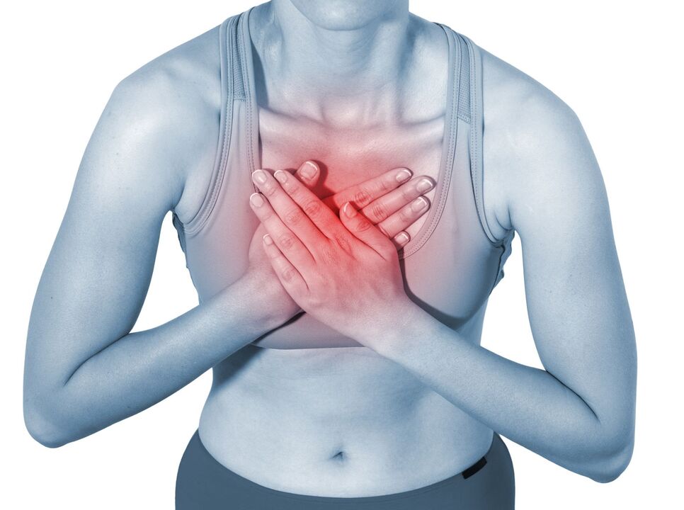 Síntomas de la osteocondrosis torácica.